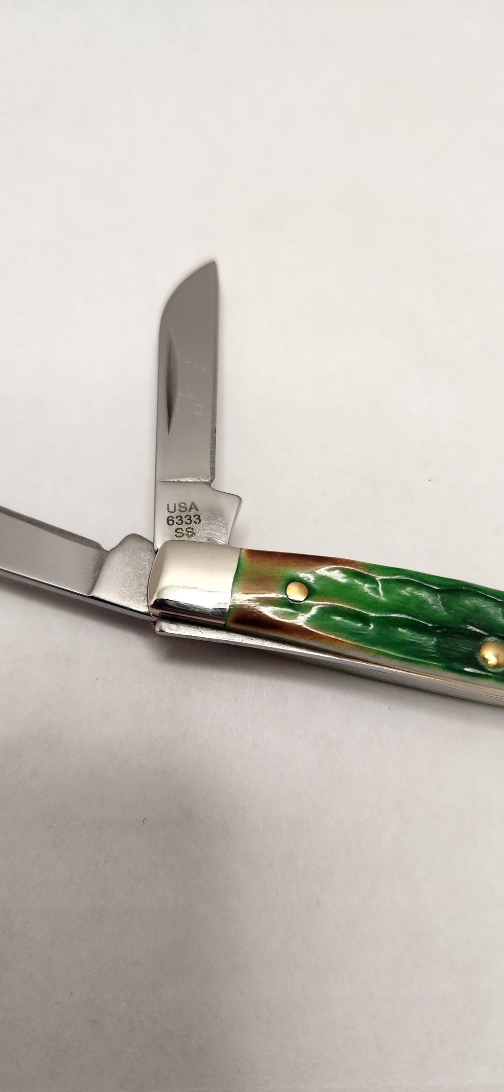 Case XX Lizard Skin Bone Small Stockman