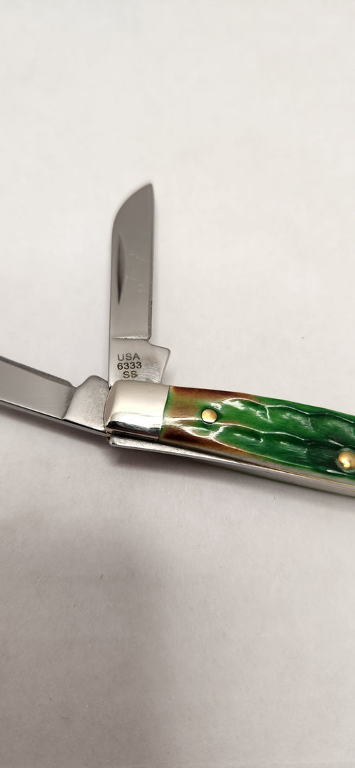 Case XX Lizard Skin Bone Small Stockman