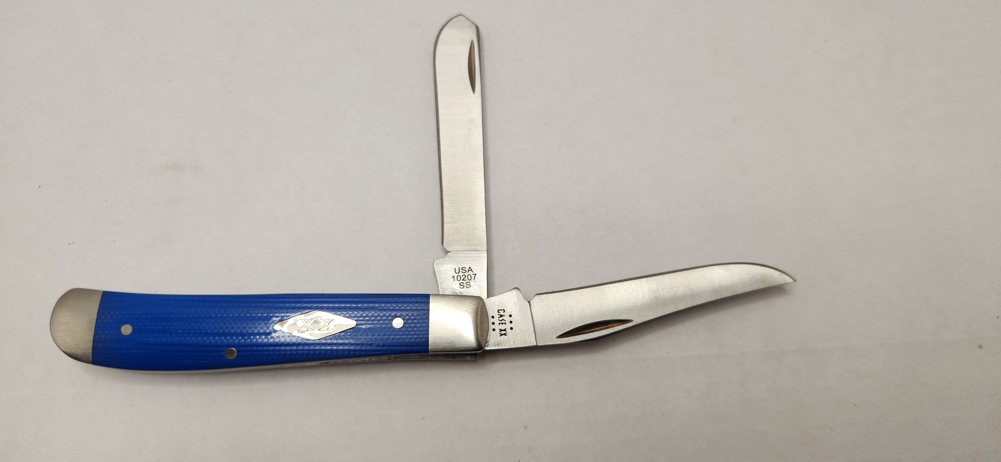 Case XX Blue G-10 SS Mini Trapper