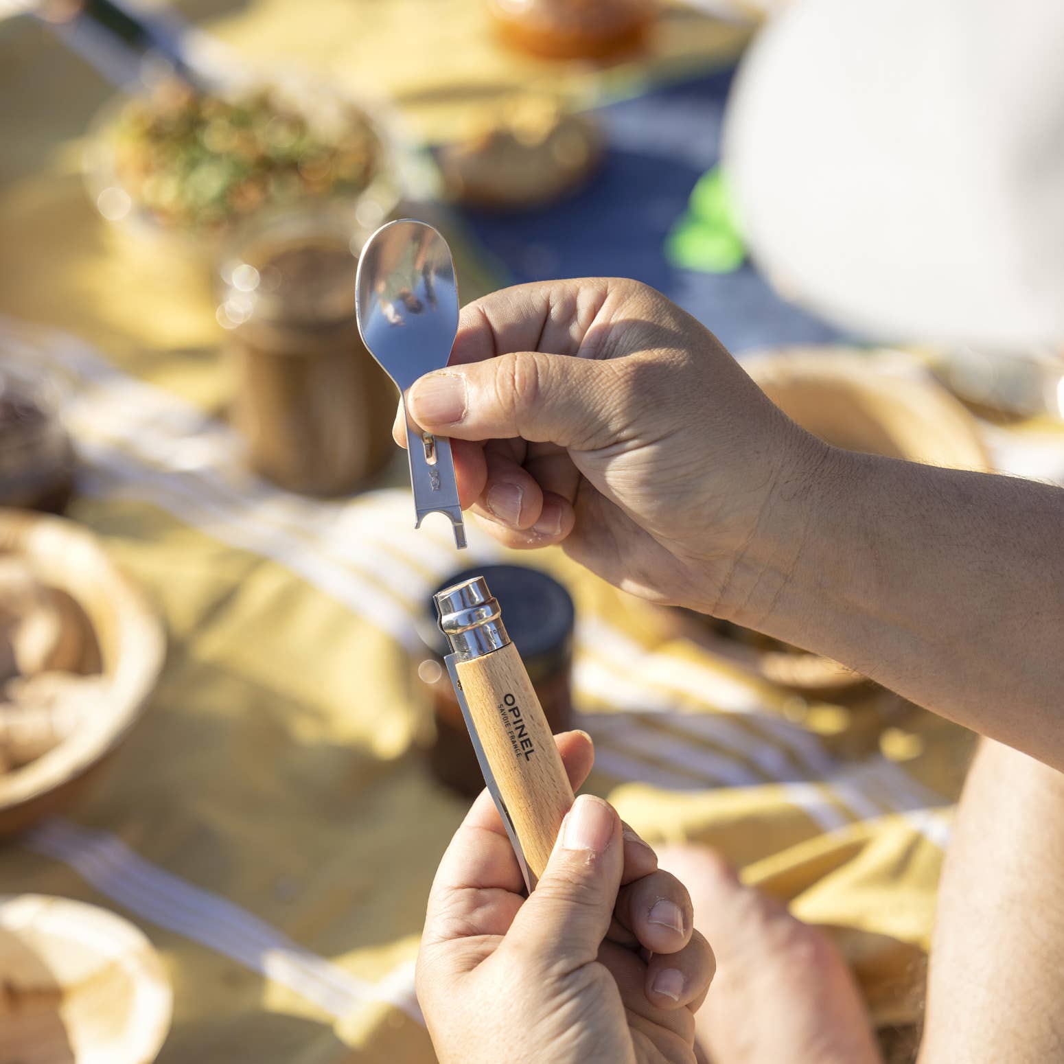 Opinel - No.08 Picnic + Cutlery Set