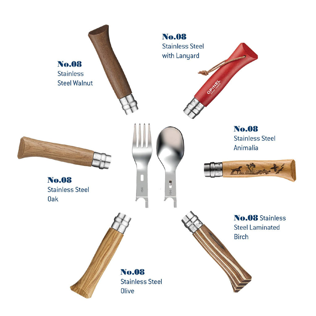 Opinel - No.08 Picnic + Cutlery Set