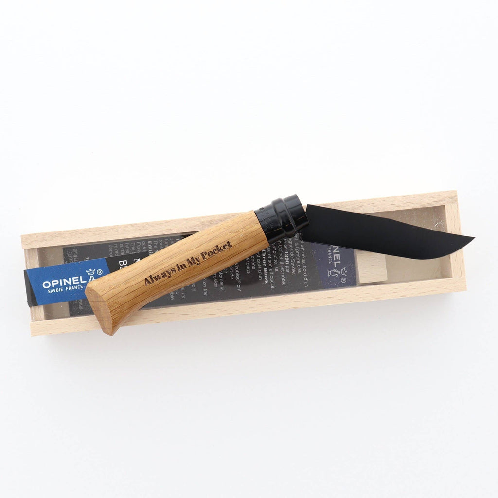 Opinel - No.08 Black Oak Folding Knife