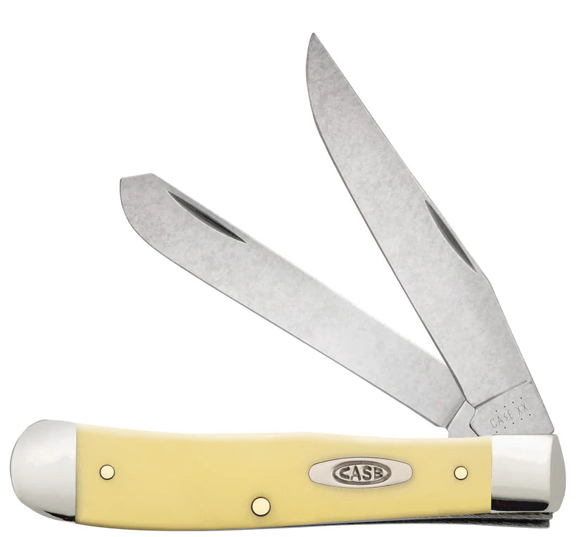 Case Trapper – Yellow Synthetic – Tru-Sharp™ Stainless Steel – Made in USA