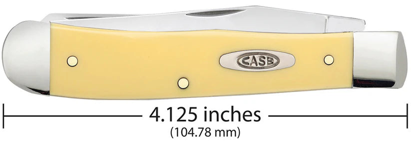 Case Trapper – Yellow Synthetic – Tru-Sharp™ Stainless Steel – Made in USA