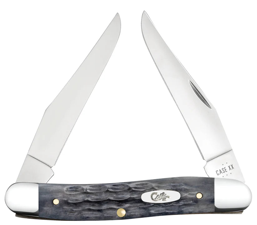 Case Muskrat – Pocket Worn® Gray Bone – Carbon Steel – Made in USA