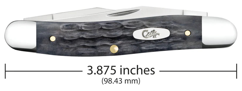 Case Muskrat – Pocket Worn® Gray Bone – Carbon Steel – Made in USA