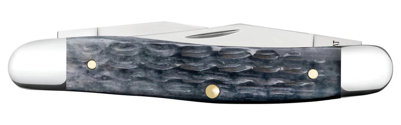 Case Muskrat – Pocket Worn® Gray Bone – Carbon Steel – Made in USA