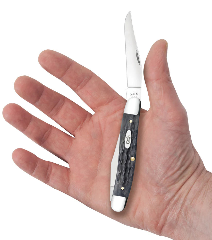 Case Muskrat – Pocket Worn® Gray Bone – Carbon Steel – Made in USA
