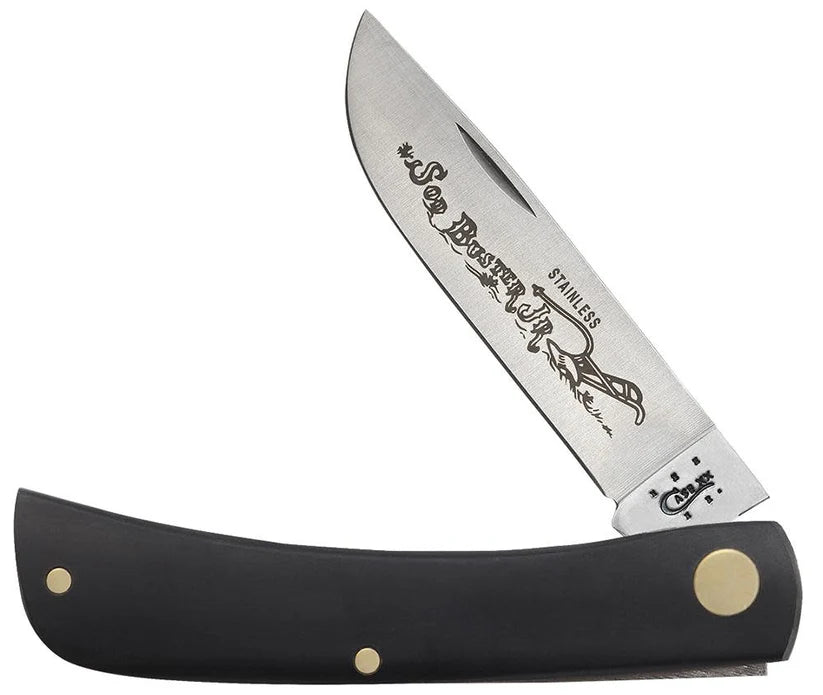 Case Sod Buster® Jr – Jet-Black Synthetic – Tru-Sharp™ Stainless Steel – Made in USA