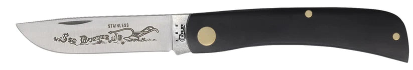 Case Sod Buster® Jr – Jet-Black Synthetic – Tru-Sharp™ Stainless Steel – Made in USA