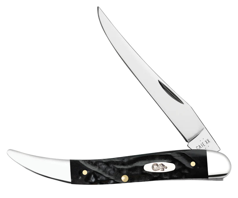Case Medium Texas Toothpick – Rough Black® Synthetic – Tru-Sharp™ Stainless Steel – Made in USA