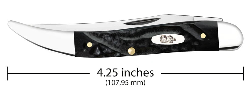 Case Medium Texas Toothpick – Rough Black® Synthetic – Tru-Sharp™ Stainless Steel – Made in USA