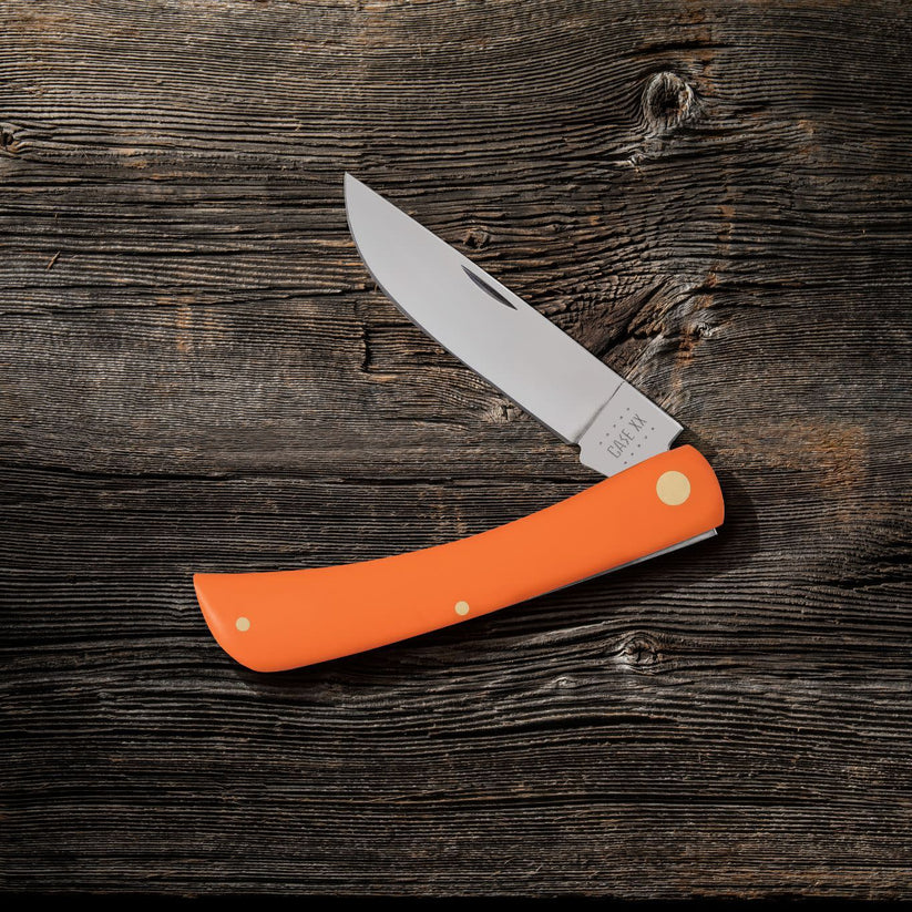 Case Sod Buster® – Smooth Orange Synthetic – Tru-Sharp™ Stainless Steel – Made in USA