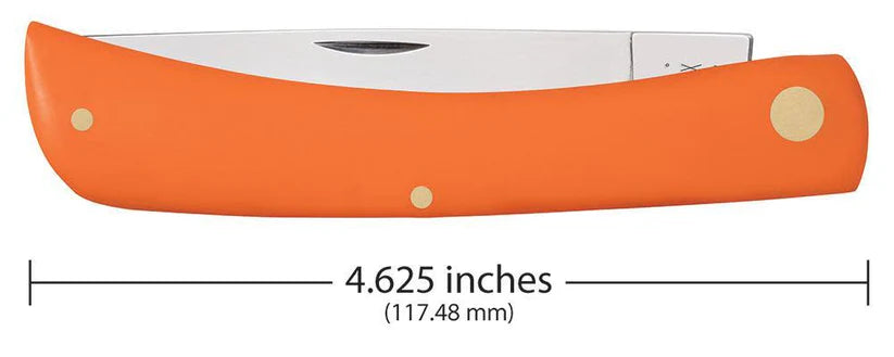 Case Sod Buster® – Smooth Orange Synthetic – Tru-Sharp™ Stainless Steel – Made in USA
