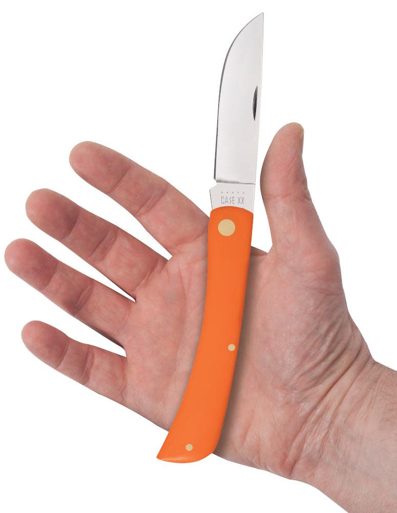 Case Sod Buster® – Smooth Orange Synthetic – Tru-Sharp™ Stainless Steel – Made in USA