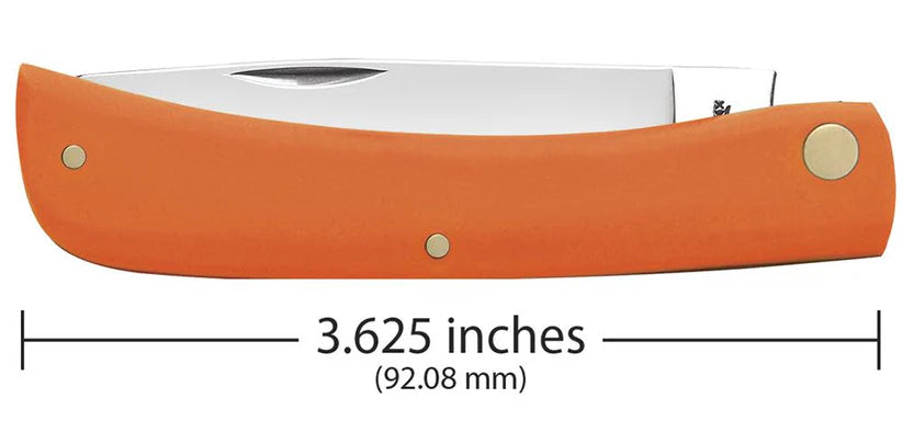 Case Sod Buster® Jr – Smooth Orange Synthetic – Tru-Sharp™ Stainless Steel – Made in USA