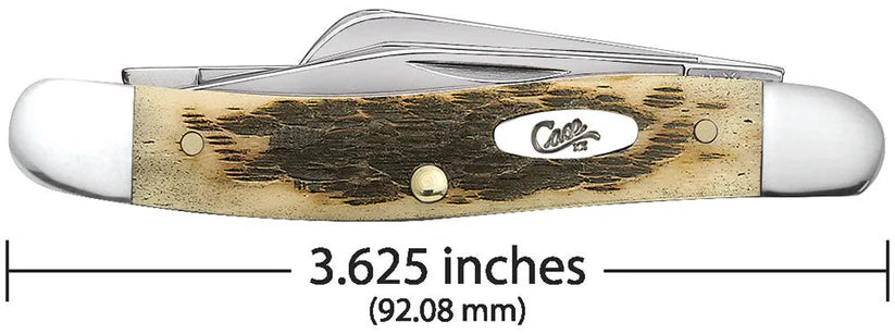 Case Medium Stockman – Amber Bone CS – Carbon Steel – Made in USA