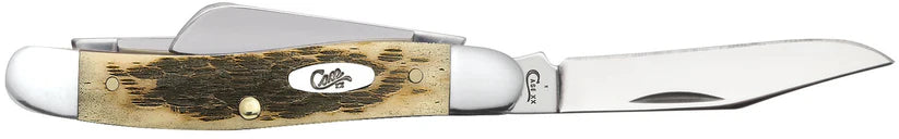 Case Medium Stockman – Amber Bone CS – Carbon Steel – Made in USA
