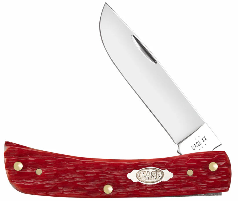 Case Sod Buster® Jr – Dark Red Bone CS – Carbon Steel – Made in USA