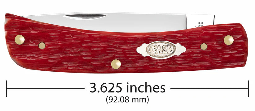 Case Sod Buster® Jr – Dark Red Bone CS – Carbon Steel – Made in USA