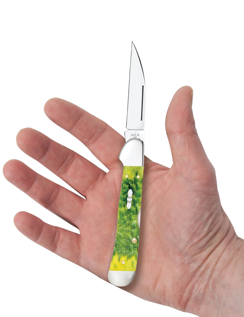 Case CopperLock® – Green Apple Bone – Tru-Sharp™ Stainless Steel – Made in USA