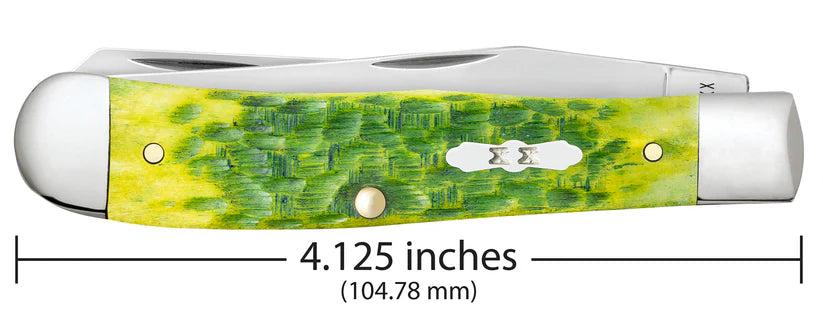 Case Trapper – Green Apple Bone – Tru-Sharp™ Stainless Steel – Made in USA
