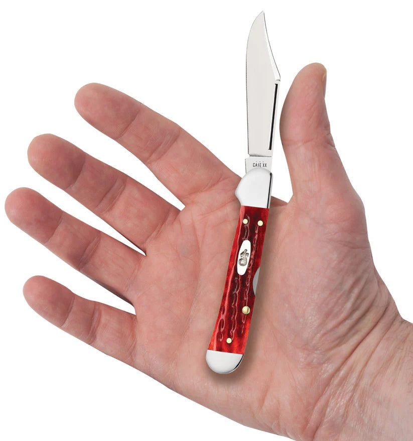 Case Mini CopperLock® – Pocket Worn® Old Red Bone – Tru-Sharp™ Stainless Steel – Made in USA