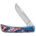 Case Crossroads™ XR Sod Buster® Jr – Red, White & Blue Burl G-10 (XR10137C)