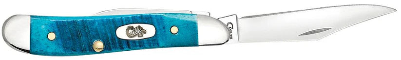 Case Peanut Knife – Caribbean Blue Bone – Tru-Sharp™ Stainless Steel – Made in USA