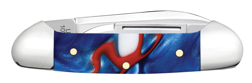 Case Baby Butterbean – Patriotic Kirinite® – Tru-Sharp™ Stainless Steel – Made in USA