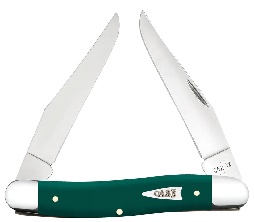 Case Muskrat – Spruce Green Synthetic – Tru-Sharp™ Stainless Steel – Made in USA