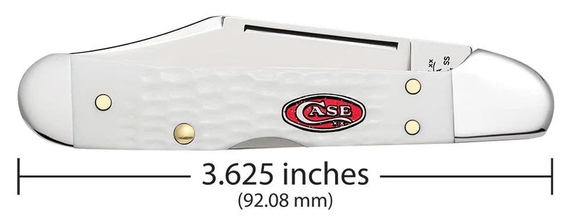 Case Mini CopperLock® – White Synthetic SparXX™ – Tru-Sharp™ Stainless Steel – Made in USA