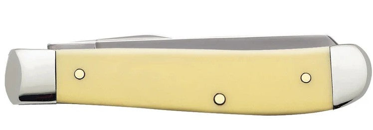 Case Mini Trapper – Yellow Synthetic – Carbon Steel – Made in USA