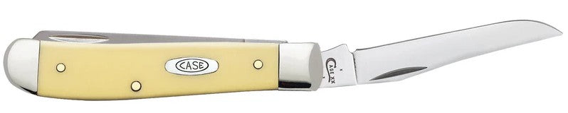 Case Mini Trapper – Yellow Synthetic – Carbon Steel – Made in USA