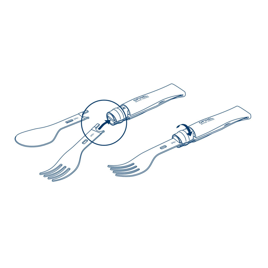 Opinel - No.08 Picnic + Cutlery Set